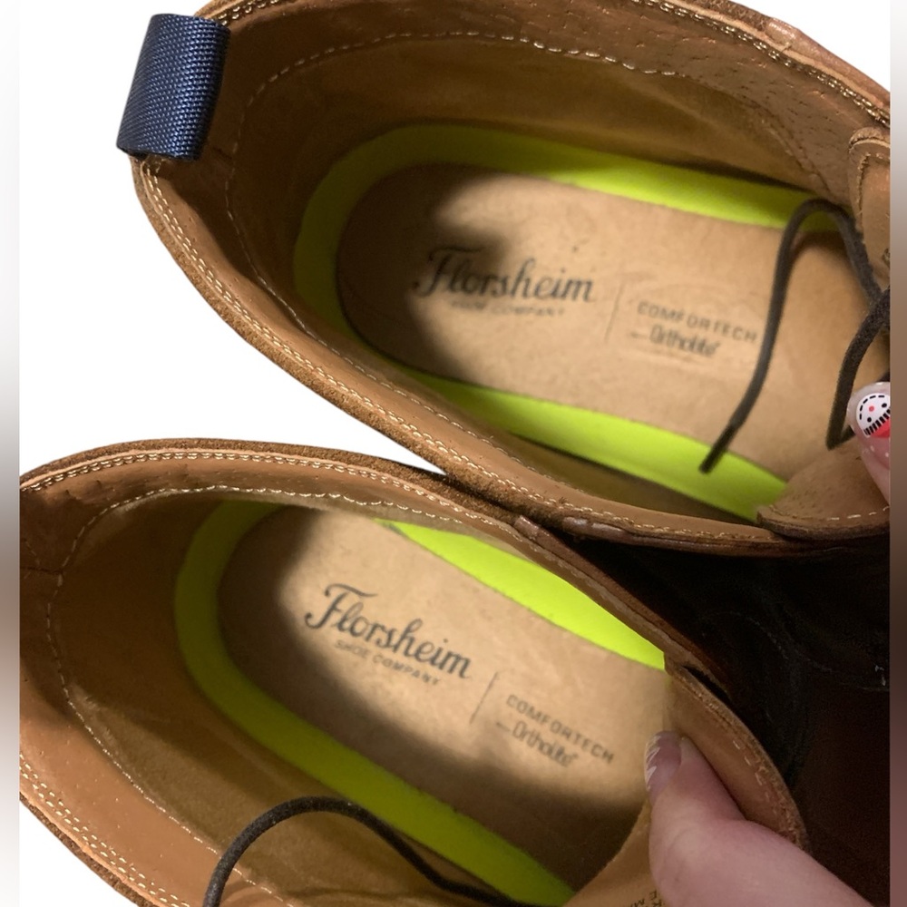 Florsheim Men’s Chukka Boots 11M Brown Leather Suede Comfort Tech Ortholite⭐️ - Picture 14 of 16